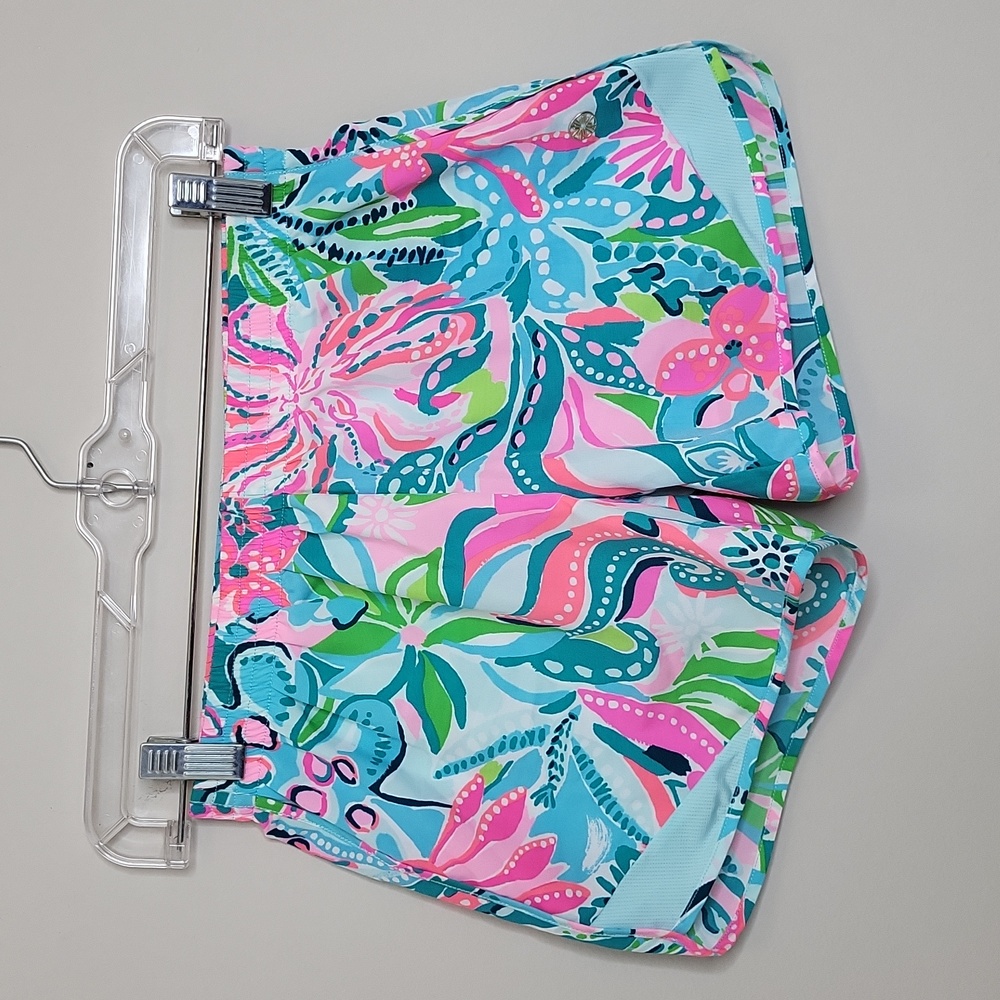 Lilly Pulitzer Ocean Trail Turquoise Oasis Shorts